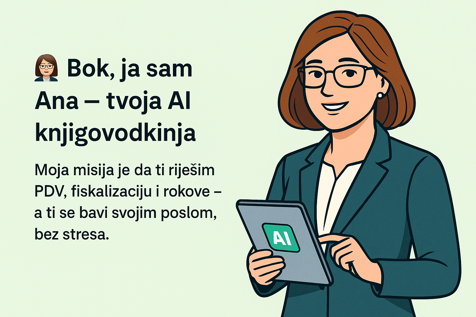 Ana Lumyna AI hibridna porezna savjetnica - veliki header s logotipom i brandom